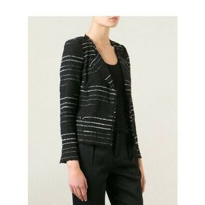 Isabel Marant Black Striped Blazer, Size 40